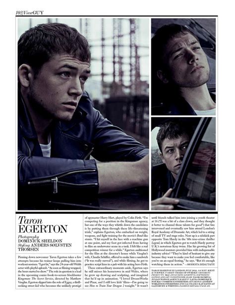 taron egerton hair magazine.